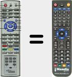 Replacement remote control for REMCON751