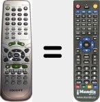 Replacement remote control for REMCON807