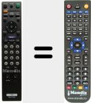 Replacement remote control for RM-YD026