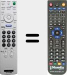 Replacement remote control for RM-YD005 (147968611)