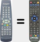 Replacement remote control for RM 05407