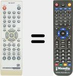 Replacement remote control for RRMCGA004SJSA