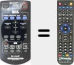 Replacement remote control for RRMCGA178AWSA