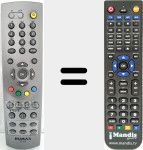 Replacement remote control for RT-515