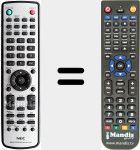 Replacement remote control for RU-M117 (098GRABD1NENDS)
