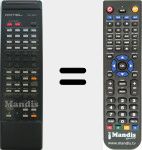Replacement remote control for RR-927-AMP2