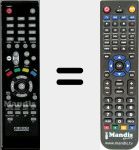 Replacement remote control for SD7200BP