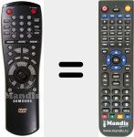 Replacement remote control for AH64-50361A