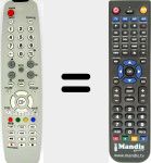 Replacement remote control for BN5900684B