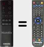 Replacement remote control for TM1451 (AH59-02631J)