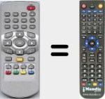 Replacement remote control for DSR5500HDMI