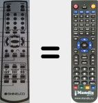 Replacement remote control for TVL2033-DT