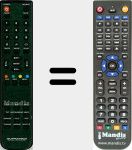 Replacement remote control for Ares (S1502T)