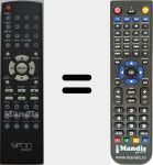 Replacement remote control for SPM250