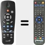 Replacement remote control for T 320 B
