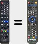 Replacement remote control for K55DLM8US