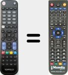 Replacement remote control for TP800