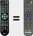 Replacement remote control for TTE19G514K
