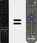 Replacement remote control for RC 4860 (30076860)
