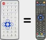 Replacement remote control for VTD7