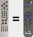 Replacement remote control for RC1549 (20298677)