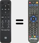 Replacement remote control for BAR 5.1 (WIR1190014301)
