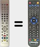 Replacement remote control for ZR4187R