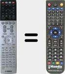 Replacement remote control for RAV503 (ZF270100)