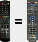 Replacement remote control for QT50K03