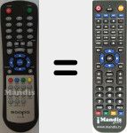 Replacement remote control for YK0106