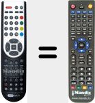 Replacement remote control for ALED