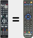 Replacement remote control for RC036SR (30701023700AS)