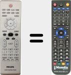 Replacement remote control for HTS3100KOK (242254900901)