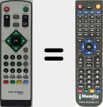 Replacement remote control for 060500