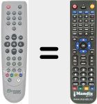 Replacement remote control for 060525.2