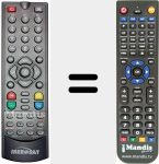 Replacement remote control for REMCON1270