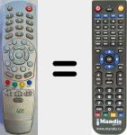 Replacement remote control for RD1811