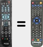 Replacement remote control for OPT003