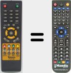 Replacement remote control for 711701