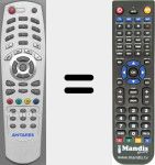 Replacement remote control for TAT410