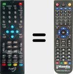 Replacement remote control for DVBT 100 Gemini