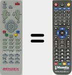 Replacement remote control for BEN001