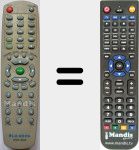 Replacement remote control for DVD3005