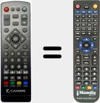 Replacement remote control for Cahors001