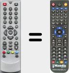Replacement remote control for DSR5001