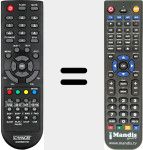 Replacement remote control for DSR581HD