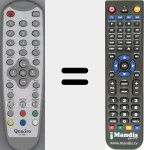 Replacement remote control for DT-801