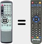 Replacement remote control for REMCON734