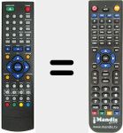 Replacement remote control for REMCON596