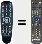 Replacement remote control for RCDB2